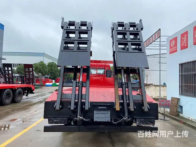 拉25吨挖机程力拖板车解放前四后四平板车怎么卖 - 图片 3
