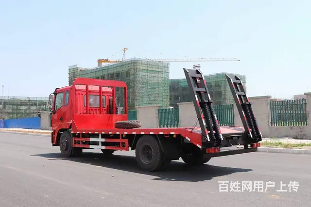 拉150挖掘机拖车-程力东风平板车 - 图片 7