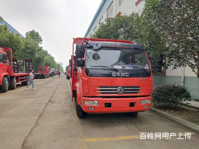 东风多利卡平板车 可拉15吨挖机铲车平板拖车 现车 - 图片 2