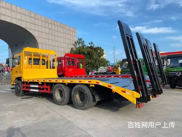 拉6-35吨挖掘机平板拖车东风单桥后八轮板车可选 - 图片 10