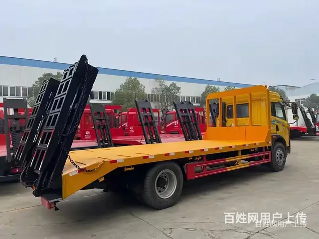 黄牌解放单桥挖机拖板车 平板车 可改装 - 图片 12