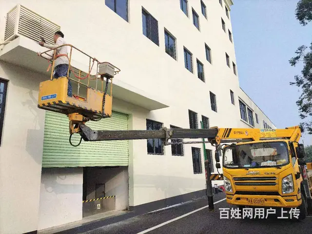 番禺蓝黄牌直臂高空作业车出租  外墙喷漆 方便快捷 - 图片 2