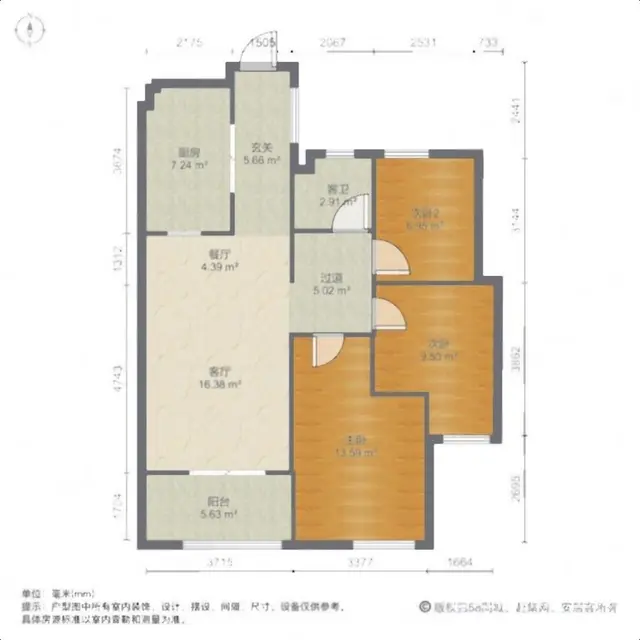 哦！闲林南北竹海水韵(公寓住宅)精装修 - 图片 7