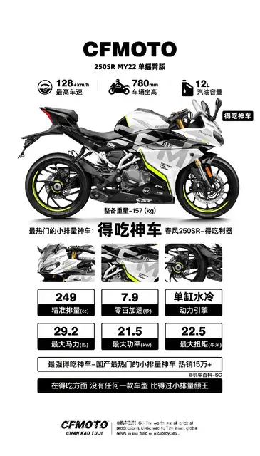 2022款 春风 250SR 赛道版MY22单摇臂 顶配 - 图片 9