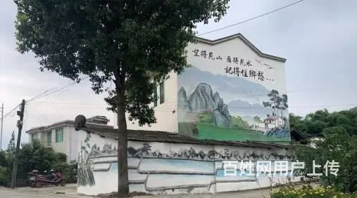石家庄墙体绘画 石家庄外墙风景画 石家庄墙体写标语 - 图片 1