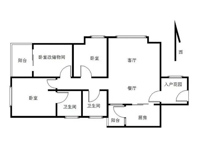 招商花园城二期 前山沃尔玛旁精装南北通3房 装修保养好 - 图片 9