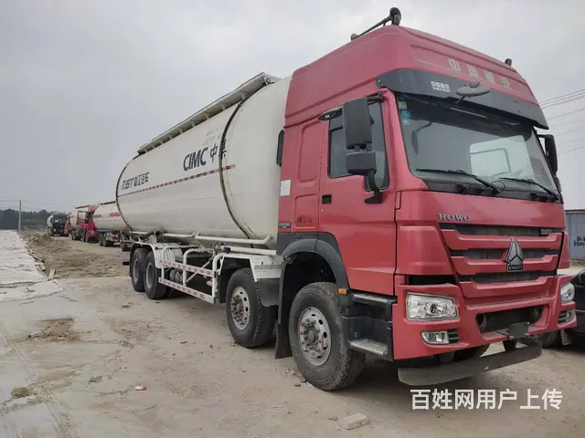 出售二手豪沃散装水泥罐车 国五380马力前四后八 - 图片 1