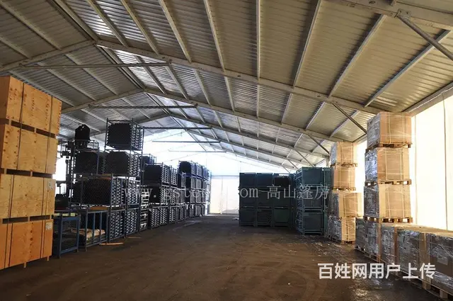 定制铝合金仓储篷房，临时工厂库房，户外装配式大棚 - 图片 1
