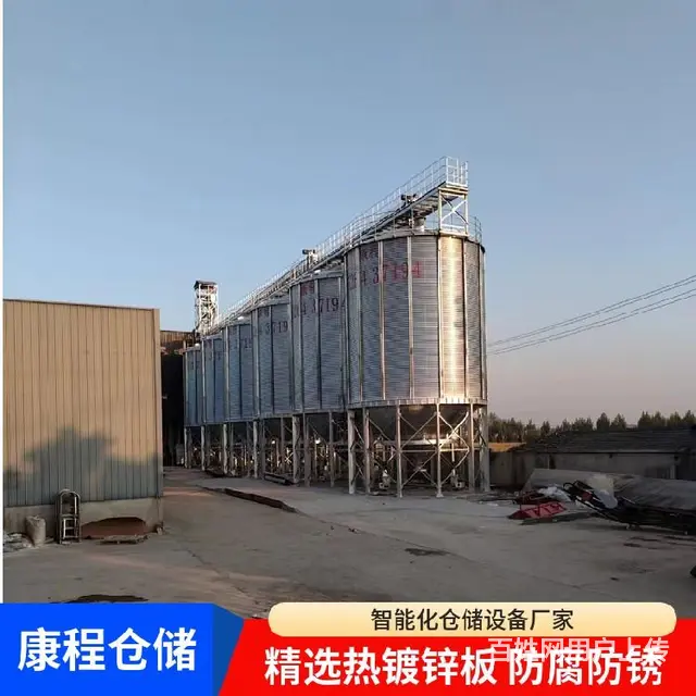 钢板仓施工,云南密封性好大型粮食钢板仓 - 图片 3