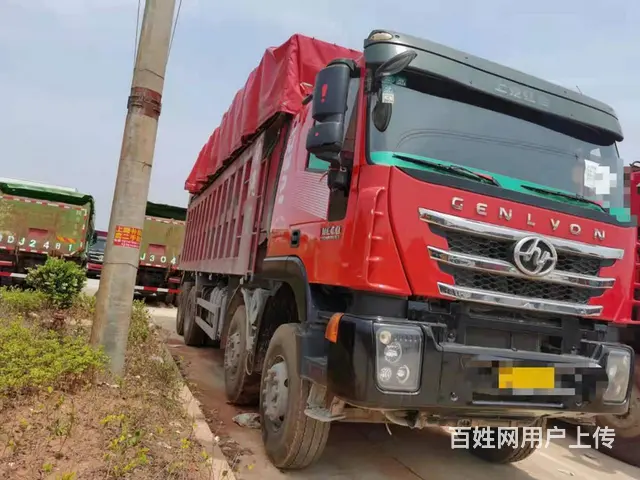 国五前四后八自卸车390马力杰狮7米6货厢 - 图片 2