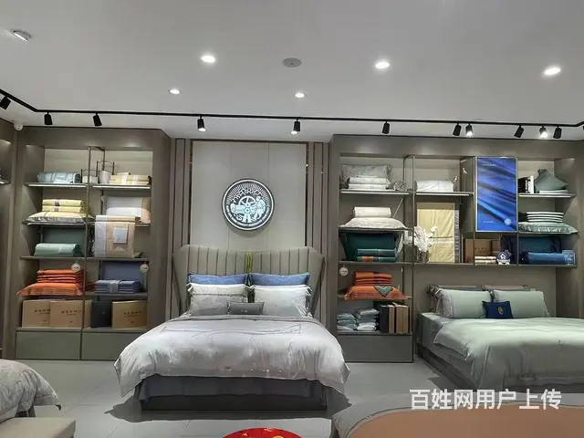家纺床品展柜，展台定做，家纺店设计，装修，货柜定做 - 图片 8