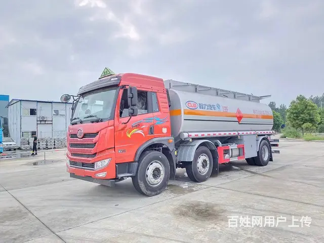 解放前四后八碳钢不锈钢罐体30方运水车 液体运输车 - 图片 12