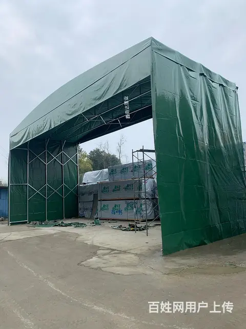 成都商家供应移动推拉雨棚 折叠遮雨帐篷 电动伸缩棚 - 图片 5