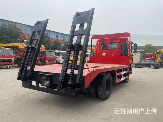 新款东风国六挖机平板运输车　平板车先看车满意再付款 - 图片 2