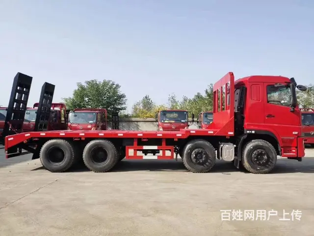 东风D7前四后八挖机平板拖车拉40吨挖机厂家直销 - 图片 4