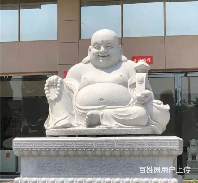 弥勒菩萨#佛教人物石雕#大肚佛 - 图片 3