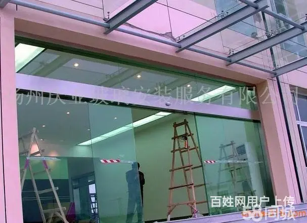 扬州【庆亚】自动门感应门钢化玻璃门定做维修 - 图片 4