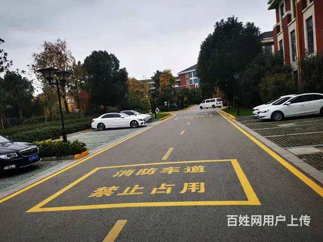 苏州浒关厂区划线  厂区消防通道划线  车位划线 - 图片