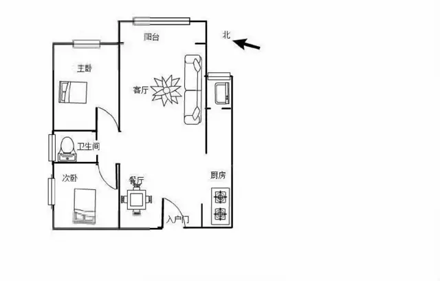 吴井路城市理想 精装东南 电梯房76.2平两房 - 图片 11