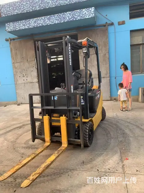 小松1吨四轮家用电动叉车 九成新进口二手叉车低价转 - 图片 3
