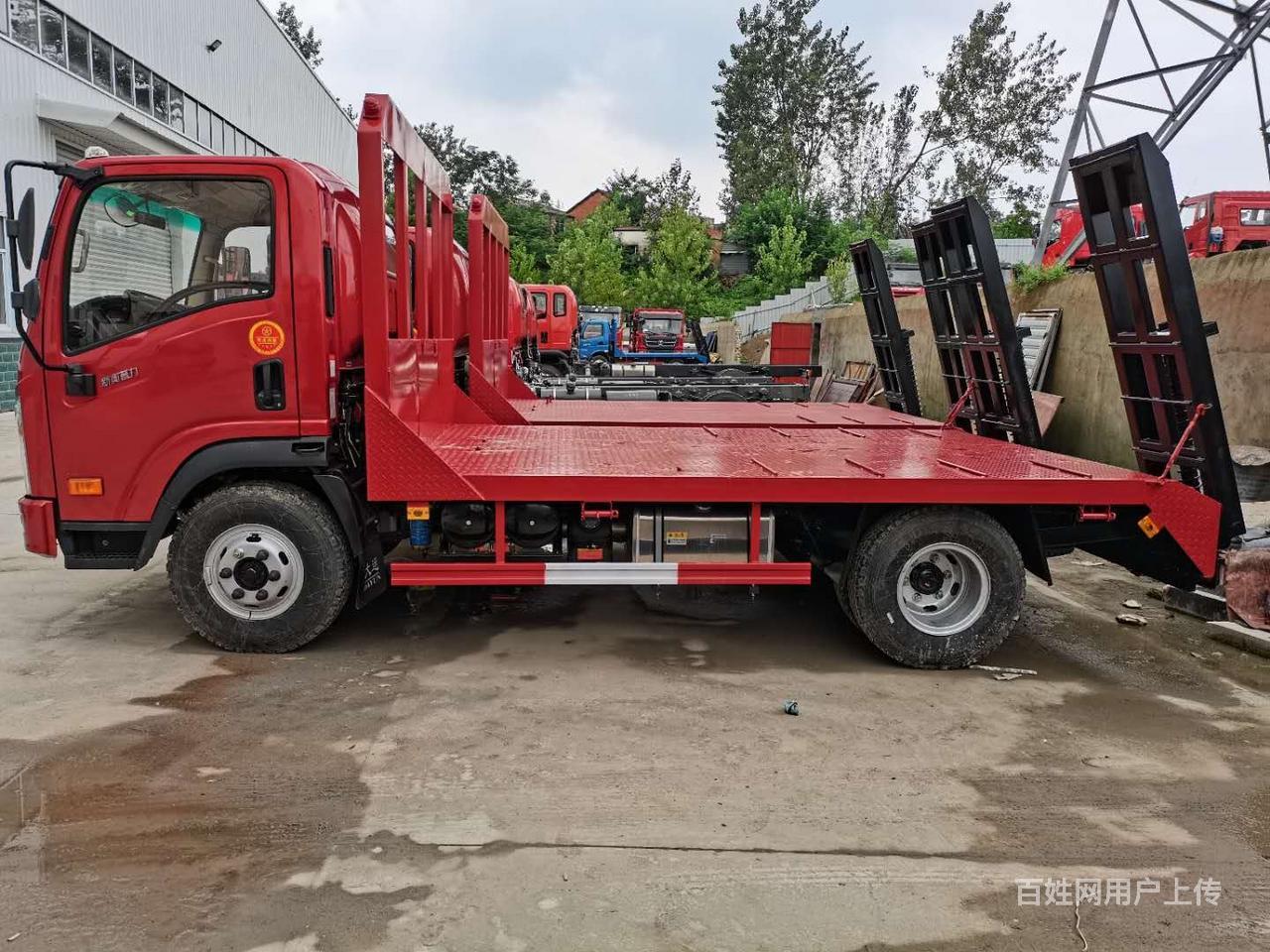 大运单桥平板拖车