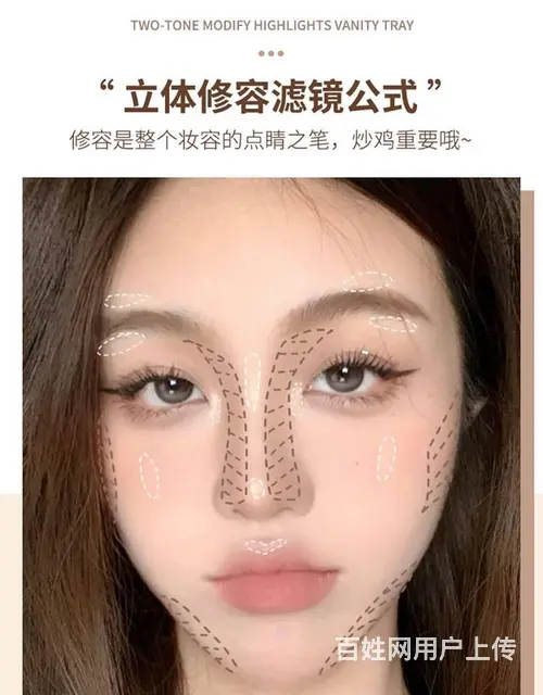 魅可双色生姜高光修容盘，批发代理 - 图片 9