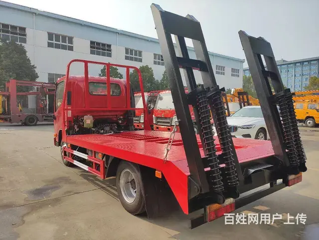 大运蓝牌黄牌平板车 拉8吨挖掘机收割机叉车拖板车 - 图片 4
