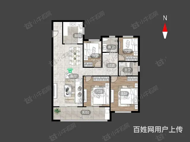 新出急售 龙运天城旁 新城璞樾门第 整体精装洋房为主群体舒服 - 图片 10