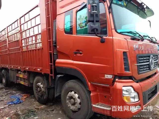 东风天龙前4后8高栏货车低价出售， - 图片 1