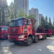 解放J6前四后八平板拖车 来电咨询有补贴