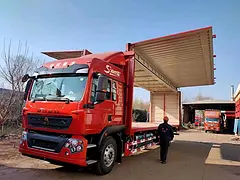 新车降价2万  重汽豪沃 电动飞翼货车 国6