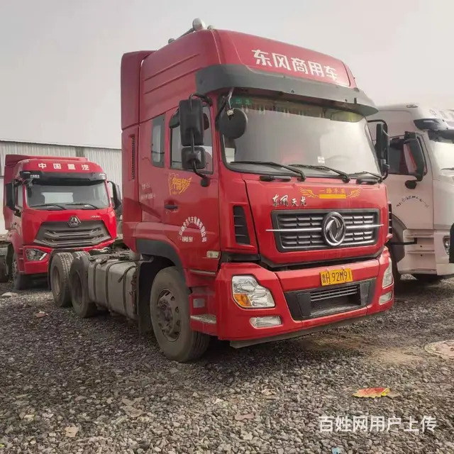 出售二手东风天龙牵引车，雷诺发动机，450马力双驱 - 图片 2