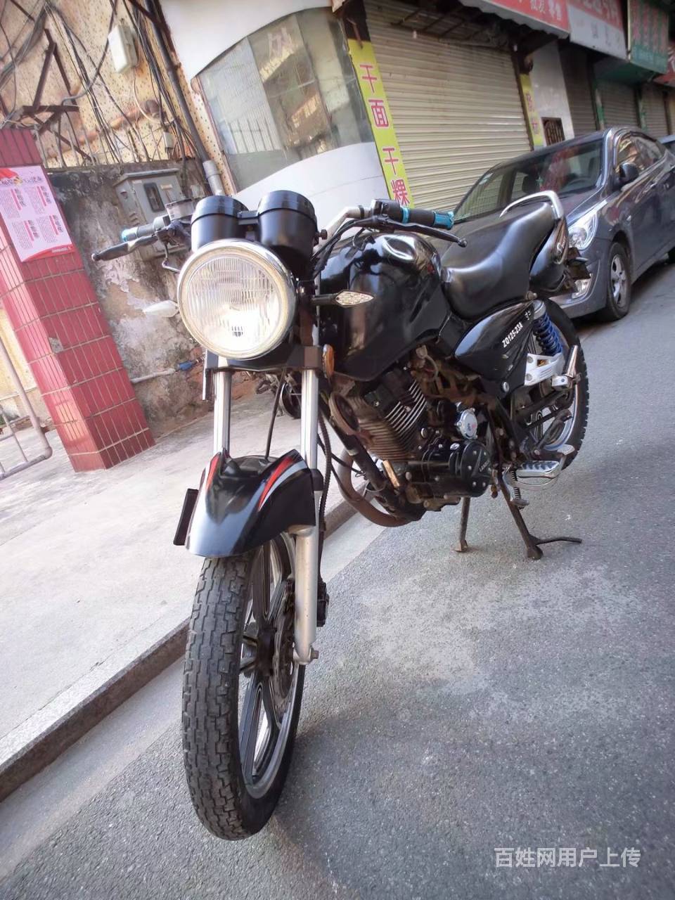 出售新到货12年黑色路霸,正牌证,价格便宜,机头静 - 潮州潮安二手摩托