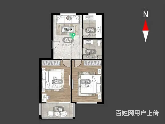 新北万达旁的巢丰苑2楼精装修房东自住房  价格可谈随时看房 - 图片 8