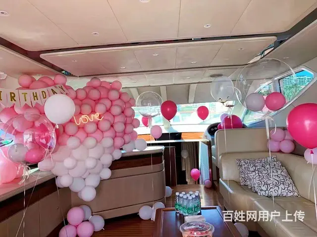 南戴河豪华游艇一场高逼格求婚现场布置 - 图片 2