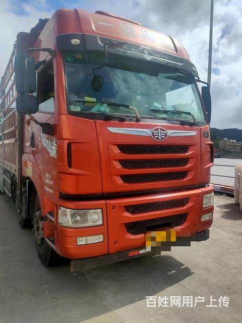 搞定了前四后八解放途威九米六高栏栏板国4