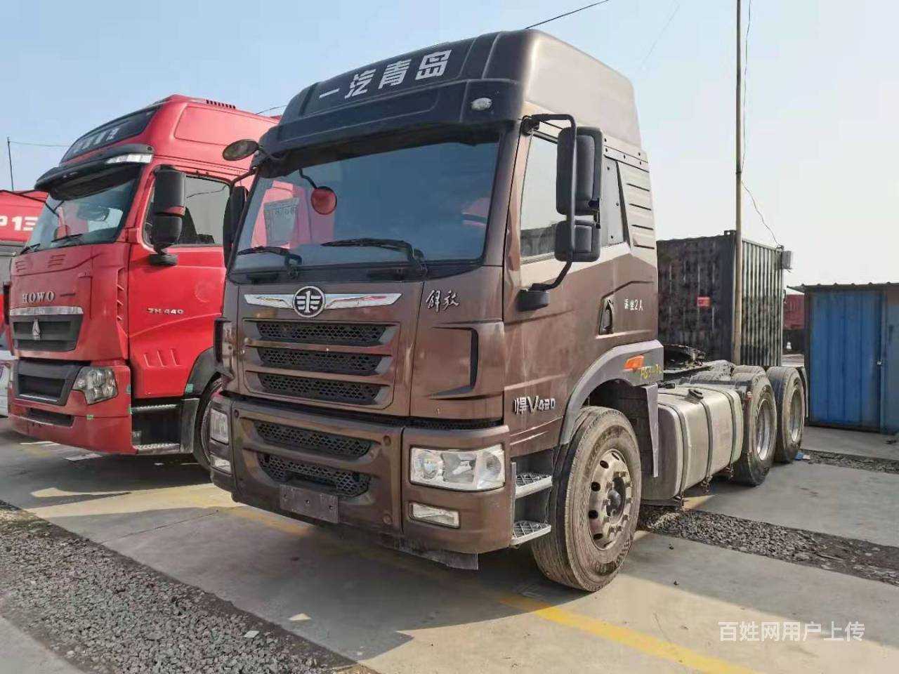 出售二手解放悍v牵引车 国五锡柴420马力双驱轻体