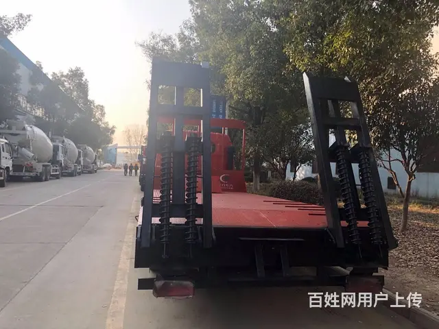 东风多利卡4米4轴距黄牌平板车拉120挖机现车出售 - 图片 12