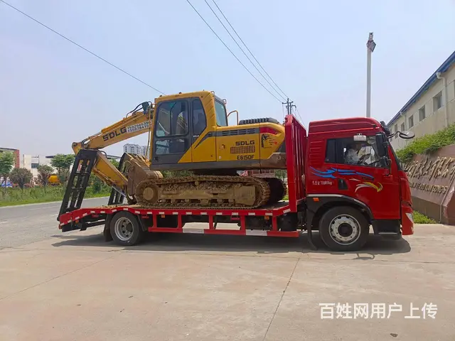 解放龙V平板车 过限高低板拉挖机拖车 可分期包上户 - 图片 12