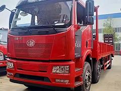 解放黄牌小三轴平板拖车 平板运输车 图片报价