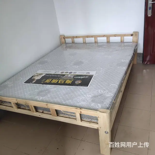 简易实木床 单双人床 公司工厂宿舍上下床 - 图片 3