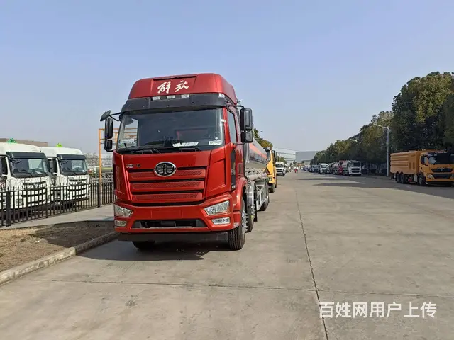 解放8x4油罐车额定载21吨全新库存处理 - 图片 3