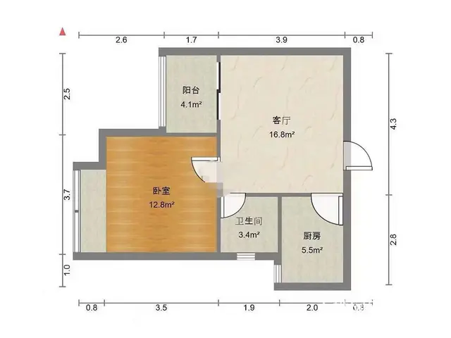 拱北关口岭秀城电梯精装一房一厅出租，租价3000。近关口。 - 图片 8