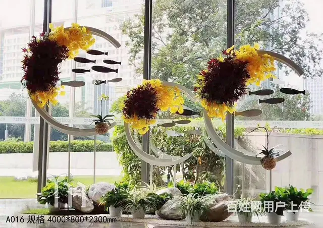 珠海横琴发财树绿萝写字楼绿植大堂植物售楼部绿植长租 - 图片 1