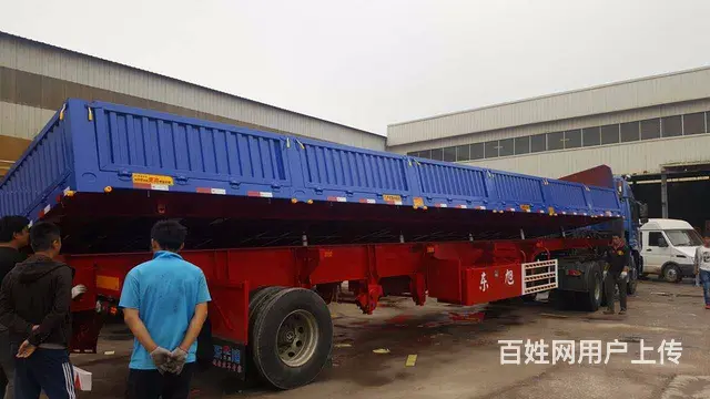 13米标车侧翻半挂车 箱高60公分 厂家直销订制 - 图片 1