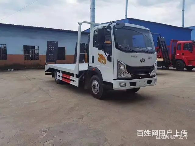 重汽蓝牌单桥平板拖车 平板运输车 双12特惠 - 图片 5