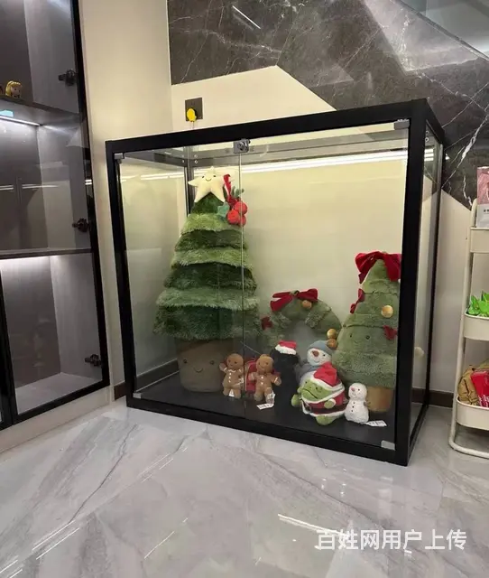 家用玄关柜矮柜餐边柜展示柜玻璃展柜酒柜模型柜定制 - 图片 9