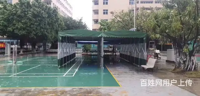移动推拉篷活动帐篷大型仓库棚停车棚物流棚夜宵烧烤棚 - 图片 6