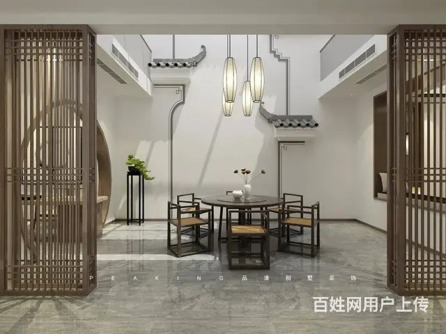 品清别墅案例赏析575新中式心有山海 - 图片 4