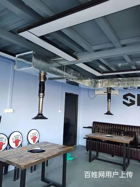 金湾排油烟风机油烟管道制作韩式自助烤肉店上排烟安装 - 图片 1